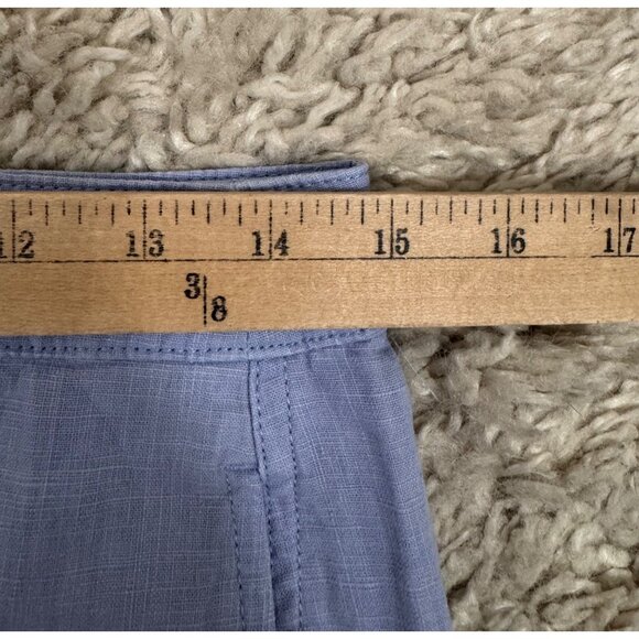 J.Crew relaxed barrel leg pants linen 90s money hazy hydrangea sz 0 - Picture 5 of 8